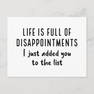 Carte Postale Déception