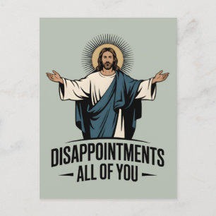 Carte Postale Déception Vous Tous Jésus Mème