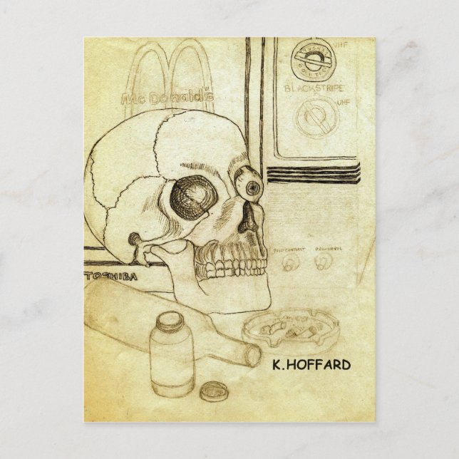 Carte Postale Décès (Devant)