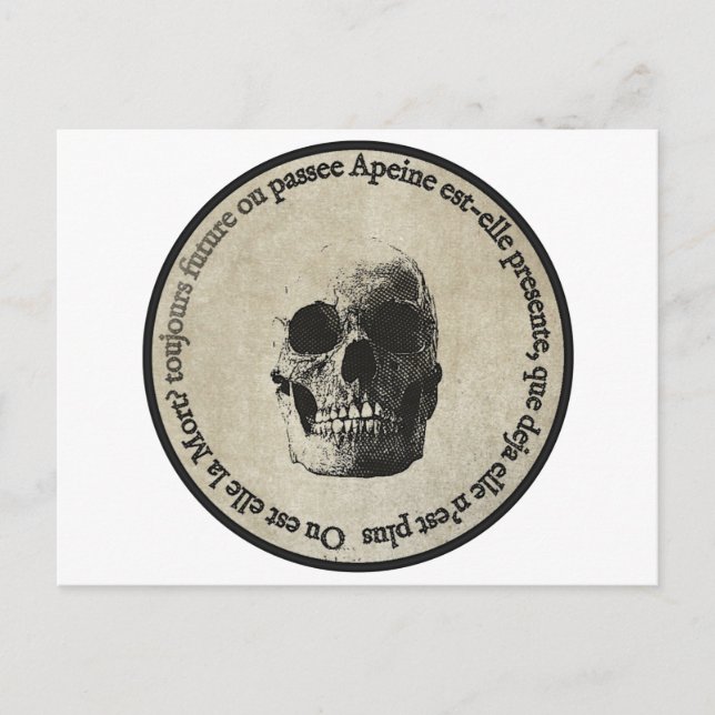 Carte Postale Décès (Devant)