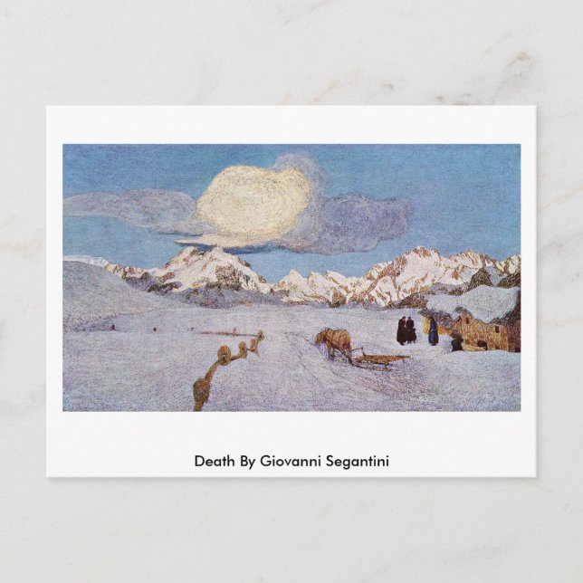 Carte Postale Décès De Giovanni Segantini (Devant)
