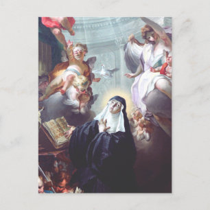 Carte Postale Décès de Saint Scholastica