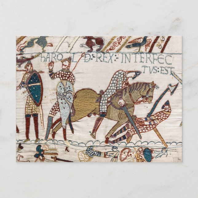 Carte postale Décès du roi Harold (Tapisserie de B (Devant)