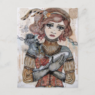 Carte Postale Décès d'un zeppelin