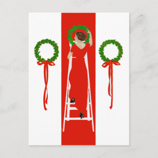 Carte Postale Deck des Halls avec Boughs de Holly