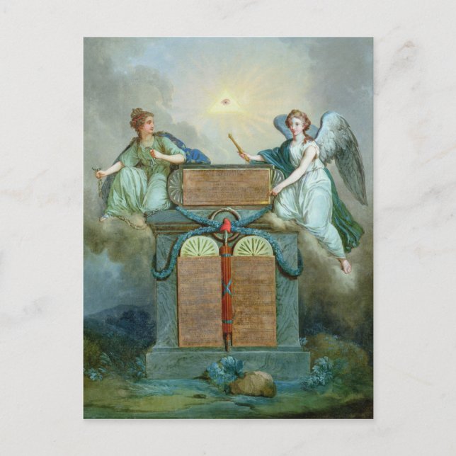 Carte Postale Déclaration des Droits de l'homme et de la Citizen (Devant)