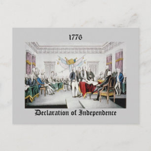 Carte Postale Déclaration d'indépendance