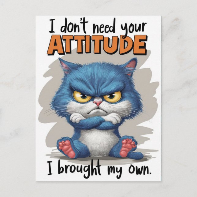 Carte Postale Déclaration provocatrice de Fiery Felines (Devant)