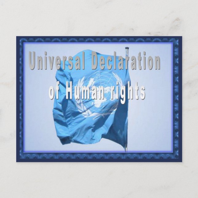 Carte Postale Déclaration universelle des droits de l'homme (Devant)