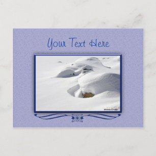 Carte Postale Déclenchement de neige sur rochers Beauté Pittores