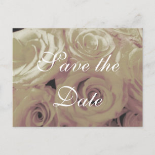 Carte postale d'Économie-le-date de roses de
