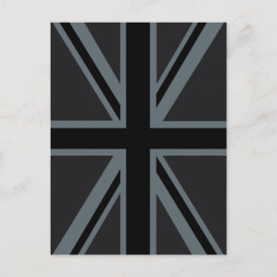 Carte Postale Décor noir Union Jack British