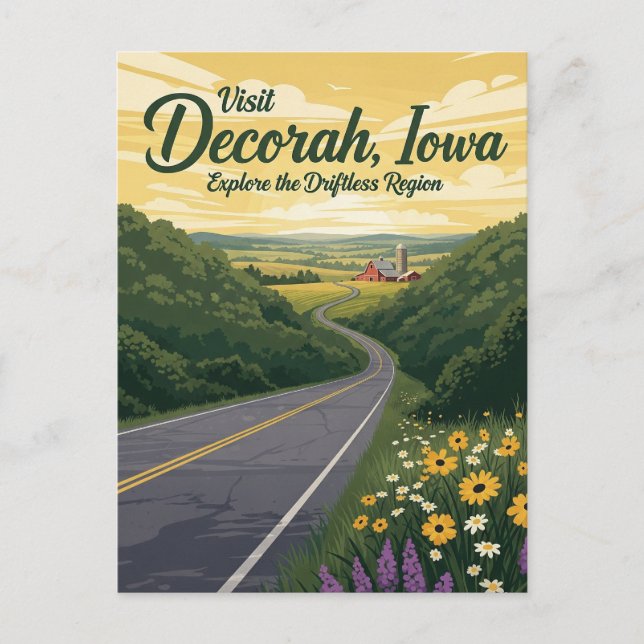 Carte Postale Decorah Iowa Travel (Devant)