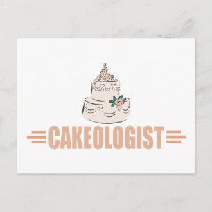 Carte Postale Décoration Gâteau Humoristique