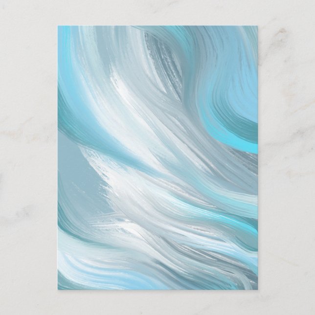 Carte Postale décoration moderne et moche bleue (Devant)