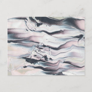 Carte Postale Découpe marbling V