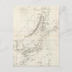 Carte Postale Découvertes effectuées en 1787 dans les mers de Ch
