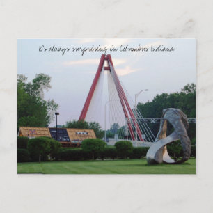 Carte Postale Découvrez Columbus Indiana, surprenant