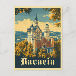 Carte Postale Découvrez la Bavière : Château de Neuschwanstein