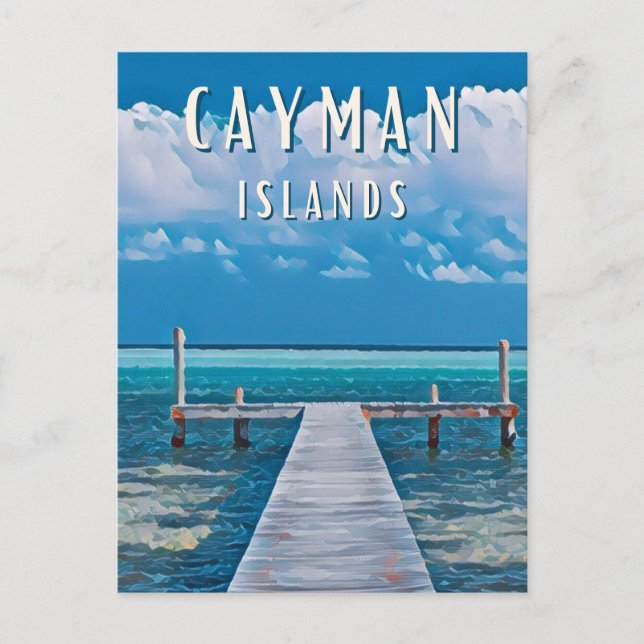 Carte Postale Découvrez le paradis tropical des Îles Caïmans (Devant)