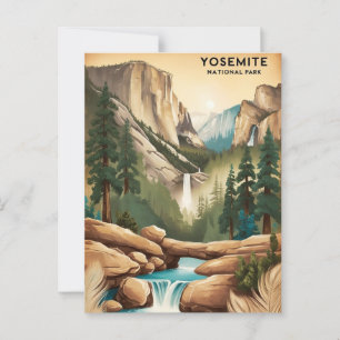 Carte Postale Découvrez le parc national de Yosemite : le majest