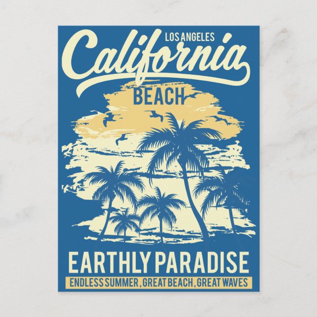 Carte Postale Découvrez l'été sans fin sur paradise Beach (Devant)