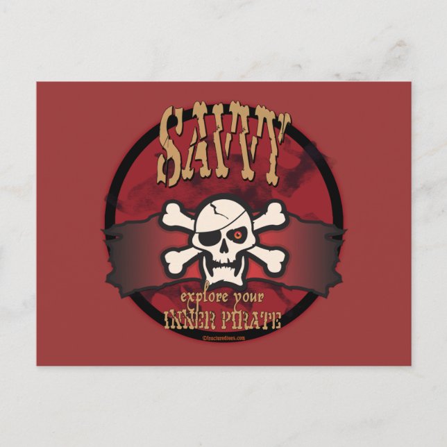 Carte Postale Découvrez votre pirate intérieur (Devant)