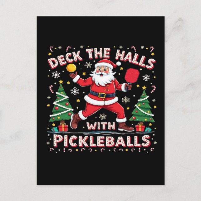 Carte Postale Découvrir Les Halls Avec Des Pickleballs (Devant)