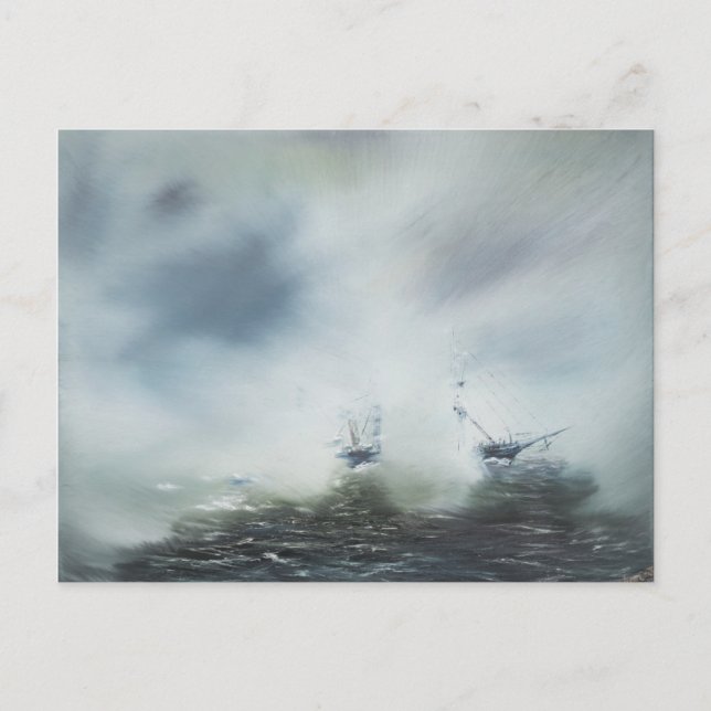 Carte Postale Découvrir une clairière dans la brume marine Capit (Devant)