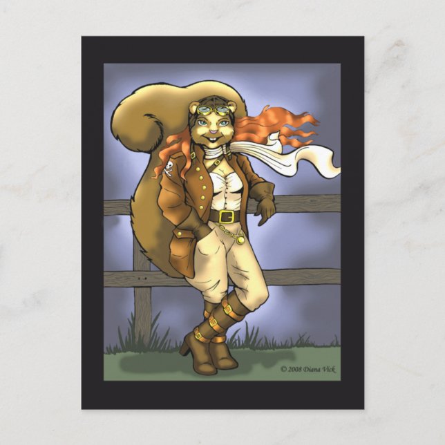 Carte postale d'écureuil volant (Devant)