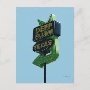 Carte Postale DEEP ELLUM Texas postcard
