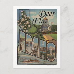 Carte Postale Deer Flat, Idaho - Grandes Scènes De Lettre