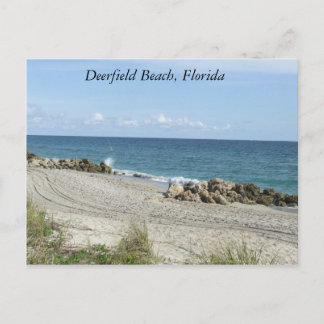 Carte Postale Deerfield Beach, Floride FL Beach Scene