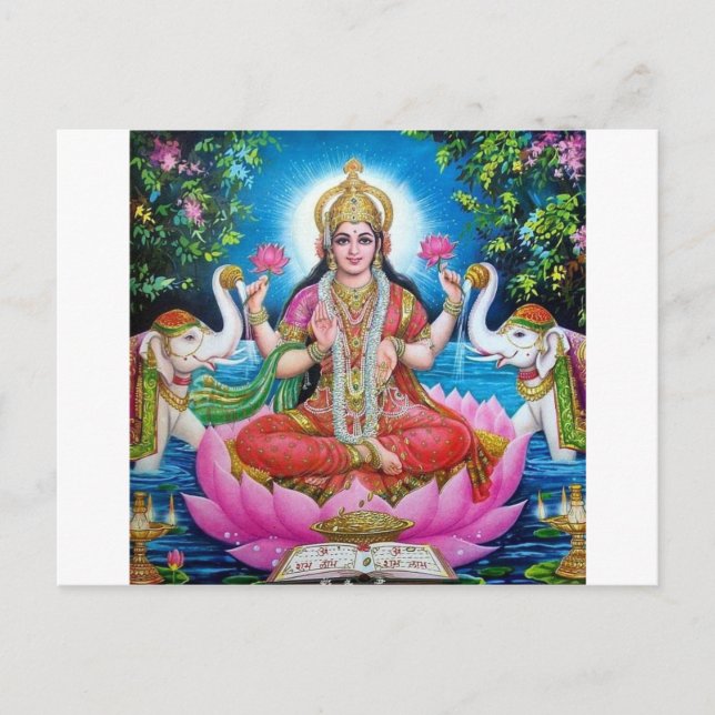 Carte Postale Déesse d'amour, de prospérité et de richesse de La (Devant)