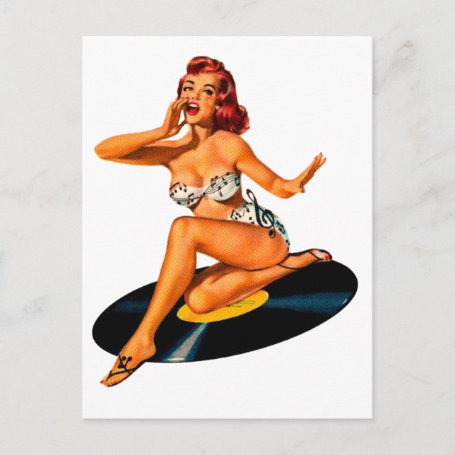 Carte Postale Déesse de rockabilly (Devant)