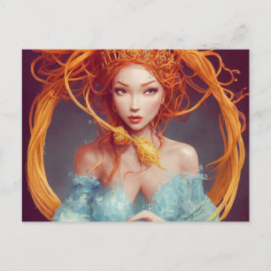 Carte Postale Déesse des Spaghetti