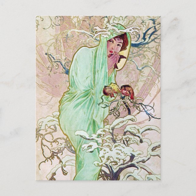 Carte Postale Déesse d'hiver (Devant)