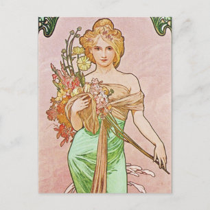Carte Postale Déesse florale