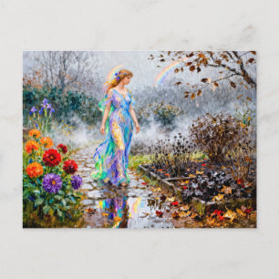 Carte Postale Déesse grecque Iris Novembre Pluie