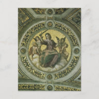 Déesse romaine Justice avec les anges par Raphael