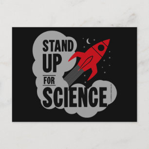 Carte Postale Défendez-vous pour la fusée Science