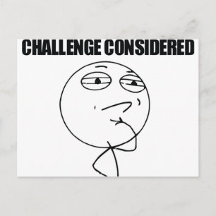 Carte Postale Défi examiné