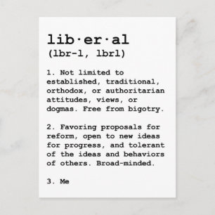 Carte Postale Défini par les libéraux