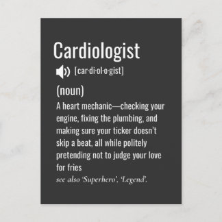Carte Postale Définition de cardiologue