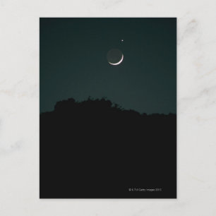 Carte Postale Définition de la lune de croissant