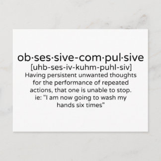Carte Postale Définition de la personnalité obsessionnelle compu