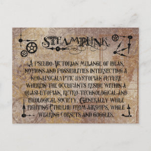 Carte Postale Définition de Steampunk