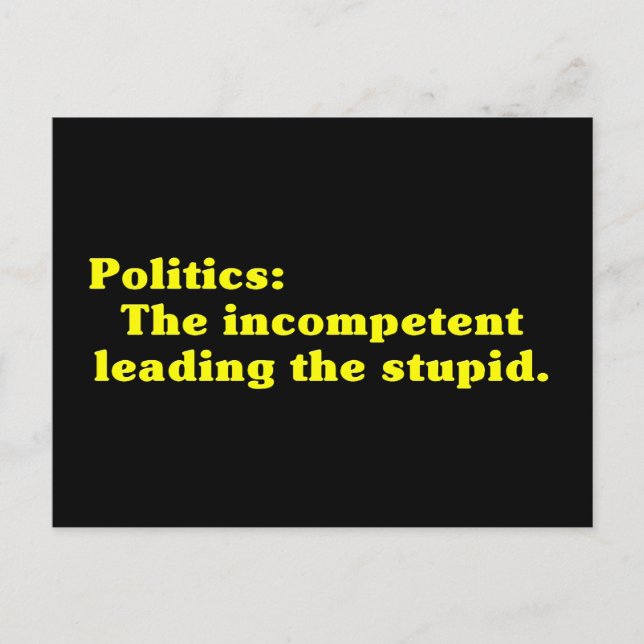Carte Postale Définition des politiques (Devant)