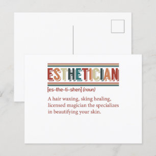 Carte Postale Définition Esthétique Rétro Esthéticien