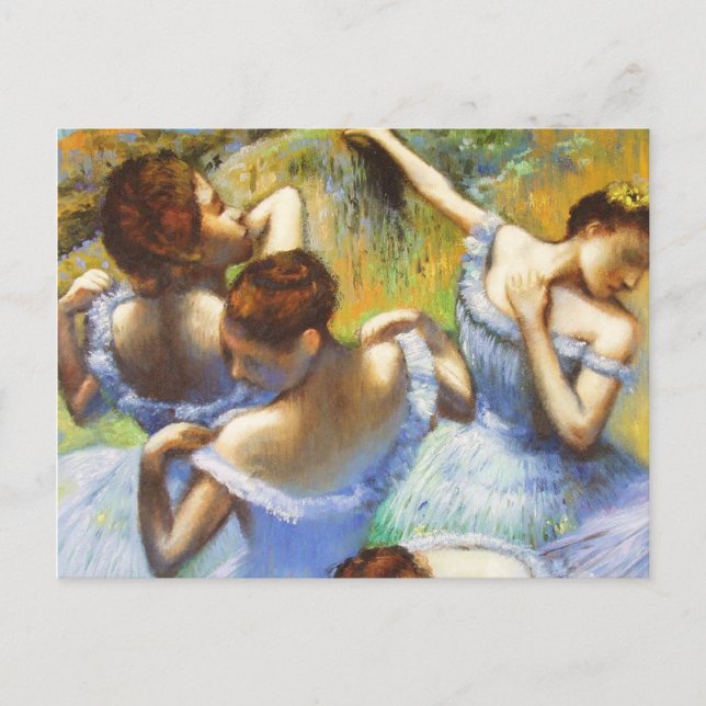 Carte postale Degas Blue Dancers (Devant)